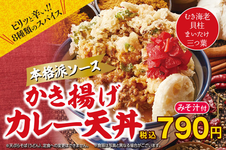 かき揚げカレー天丼の商品画像